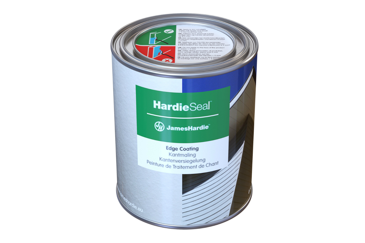James Hardie™ HardieSeal edge coating voor HardiePlank® James Hardie™ HardieSeal edge coating voor HardiePlank®