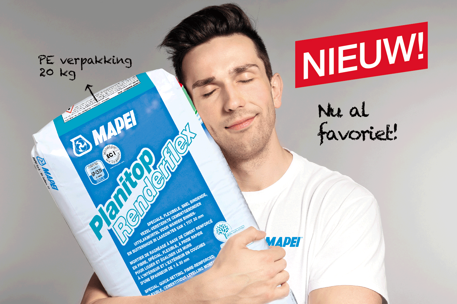 Mapei Planitop Renderflex stucmortel Mapei Planitop Renderflex stucmortel