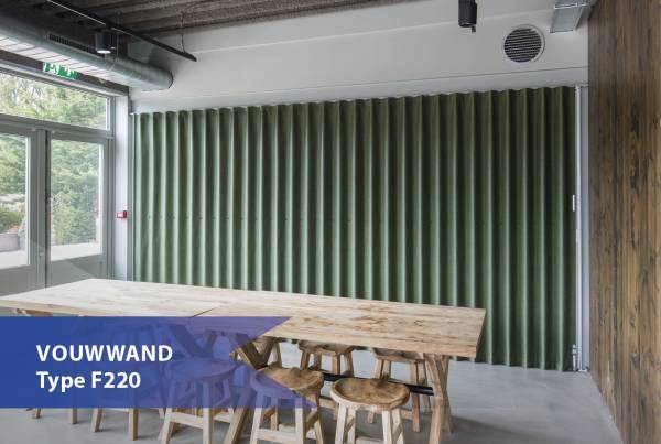 Groene schuifwand