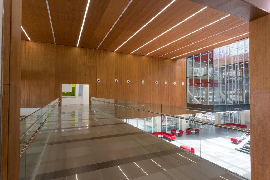 Hunter Douglas Akoestische Houten wand- en plafondpanelen, met Nano perforatie Hunter Douglas Akoestische Houten wand- en plafondpanelen, met Nano perforatie
