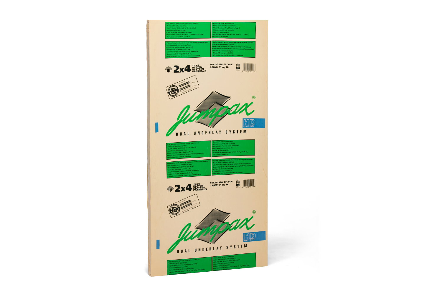 Jumpax HD ondervloer verpakking Jumpax HD ondervloer verpakking