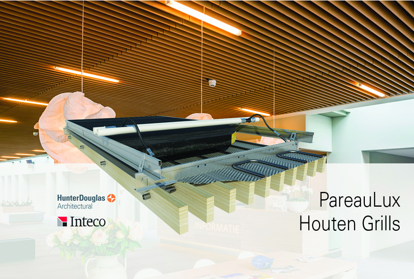 PareauLux klimaatplafond met houten grills