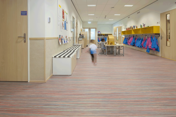 Forbo Flooring Marmoleum on the wall