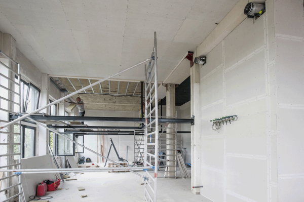 fermacell® Gipsvezelplaten project 26 comfortabele lofts in de Oude Modeschool, Amsterdam-Oost