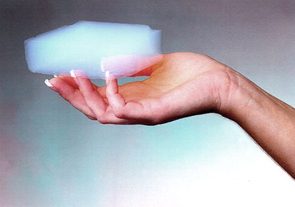 Aerogel, Wikicommons Courtesy NASA/JPL-Caltech [Public domain]