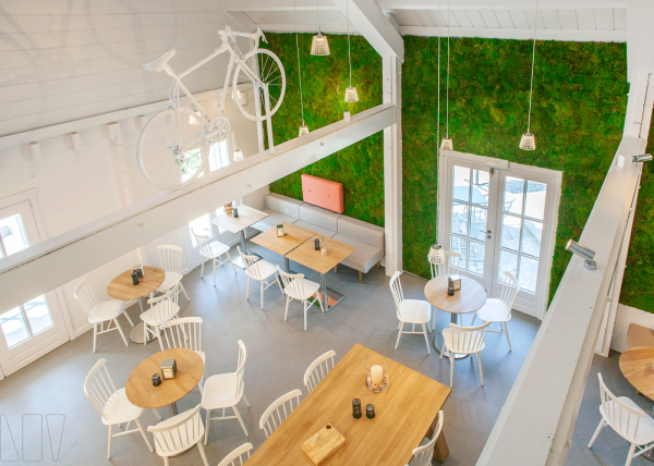 Bovenaanzicht restaurant