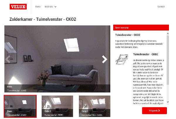 Velux meerwerkoptietool basis