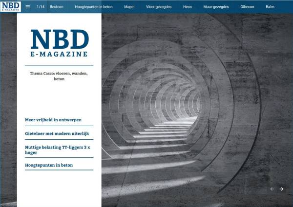 NBD E-Magazine "Casco: vloeren, wanden, beton"