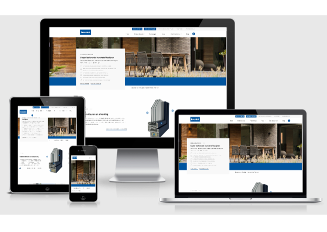 Nieuwe responsieve website voor Deceuninck