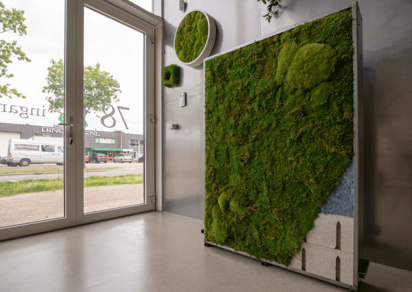 Soundblox Green Wall, akoestische wand met mummie-mos