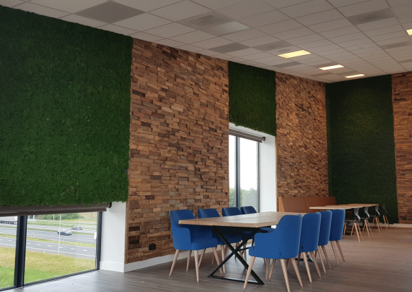 Soundblox Green Wall, akoestische wand met mummie-mos