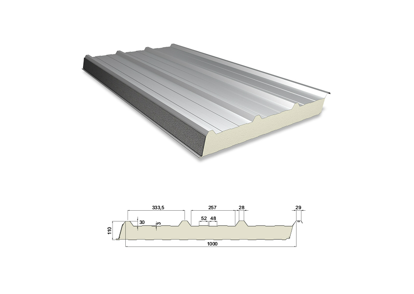 SAB Sandwichdakpanelen - Prefab-bouwelementen met veel keuze in coating en kleur