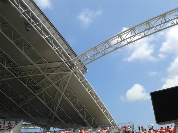 Schuifdak van Nationaal Stadion van Singapore