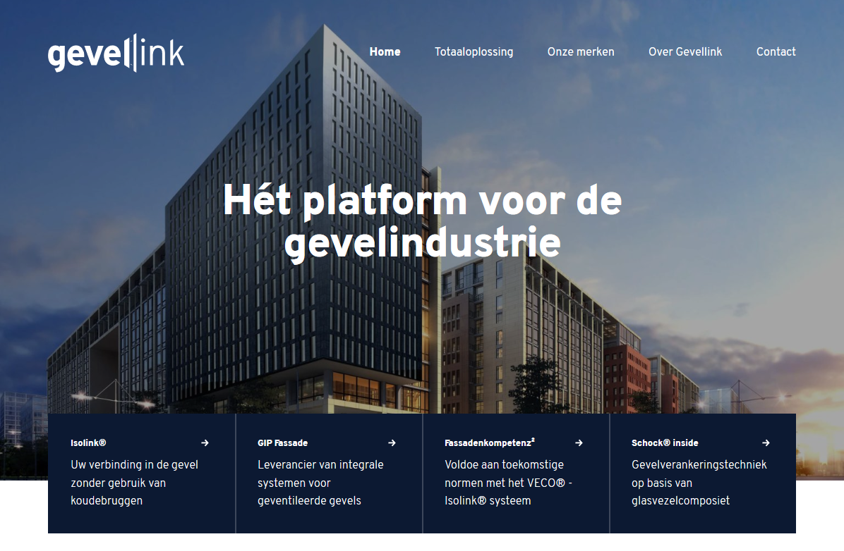Gevellink - hét platform voor de gevelindustrie Gevellink - hét platform voor de gevelindustrie