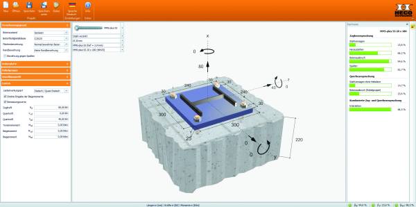 De calculatiesoftware HCS van HECO maakt een efficiënte planning van projecten mogelijk.