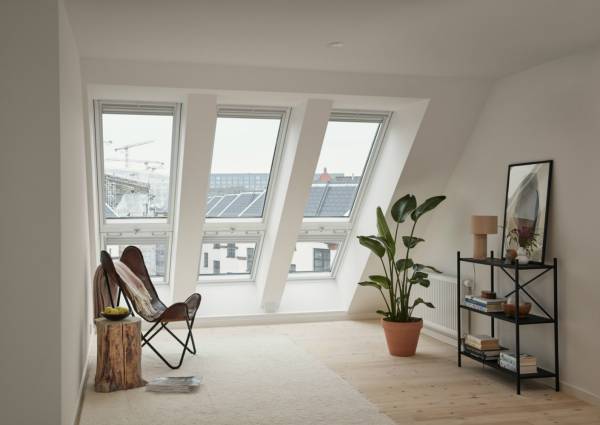 Triple VELUX CABRIO balkonvensters dicht