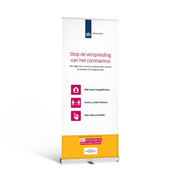 Expofit B.V. | NBD Nederlandse Bouwdocumentatie Corona Roll-Up Banner