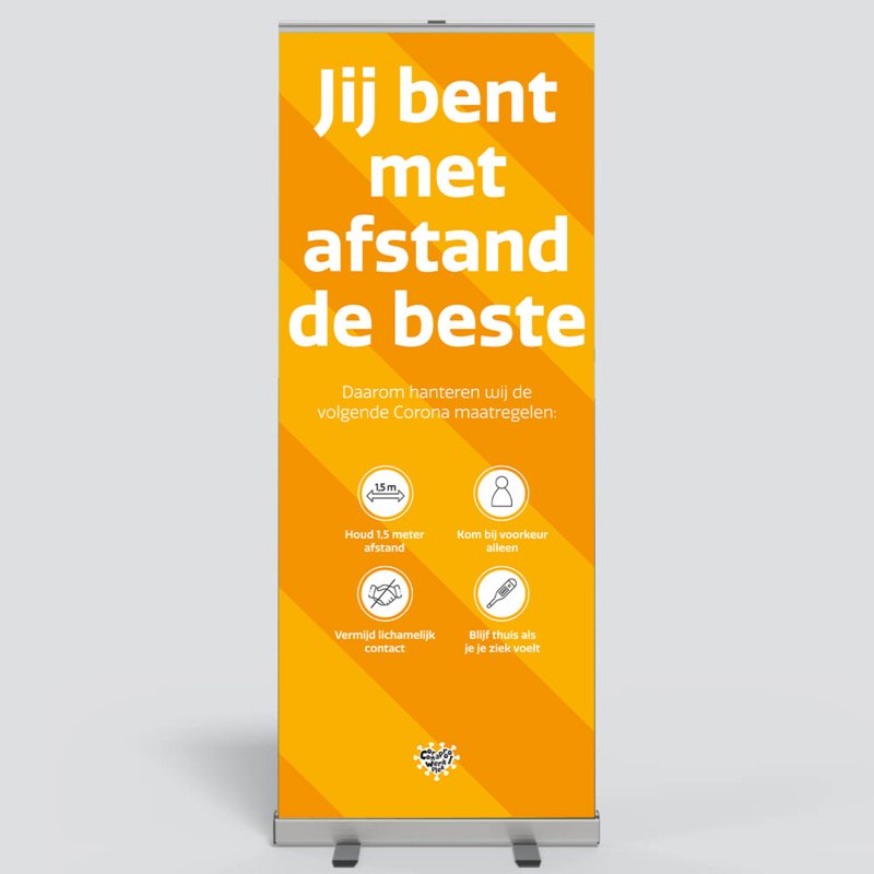 Coronaproofwerkplek.nl | NBD Nederlandse Bouwdocumentatie Rollup banners