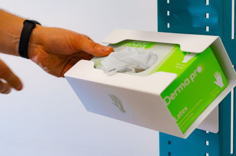 Hygiene-shop.nl | NBD Nederlandse Bouwdocumentatie Dispenser voor wegwerphandschoenen of tissues voor wandmontage