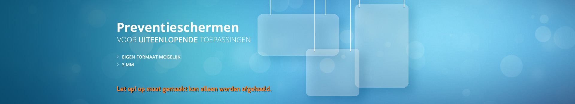 Preventieschermen Hangend Preventieschermen Hangend