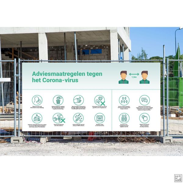 HKV Ochten | NBD Nederlandse Bouwdocumentatie Bouwhekdoek Mesh 338x176cm