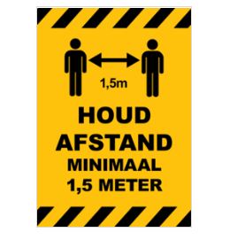 Drukkerij Koopmans | NBD Nederlandse Bouwdocumentatie Poster 'houd afstand'