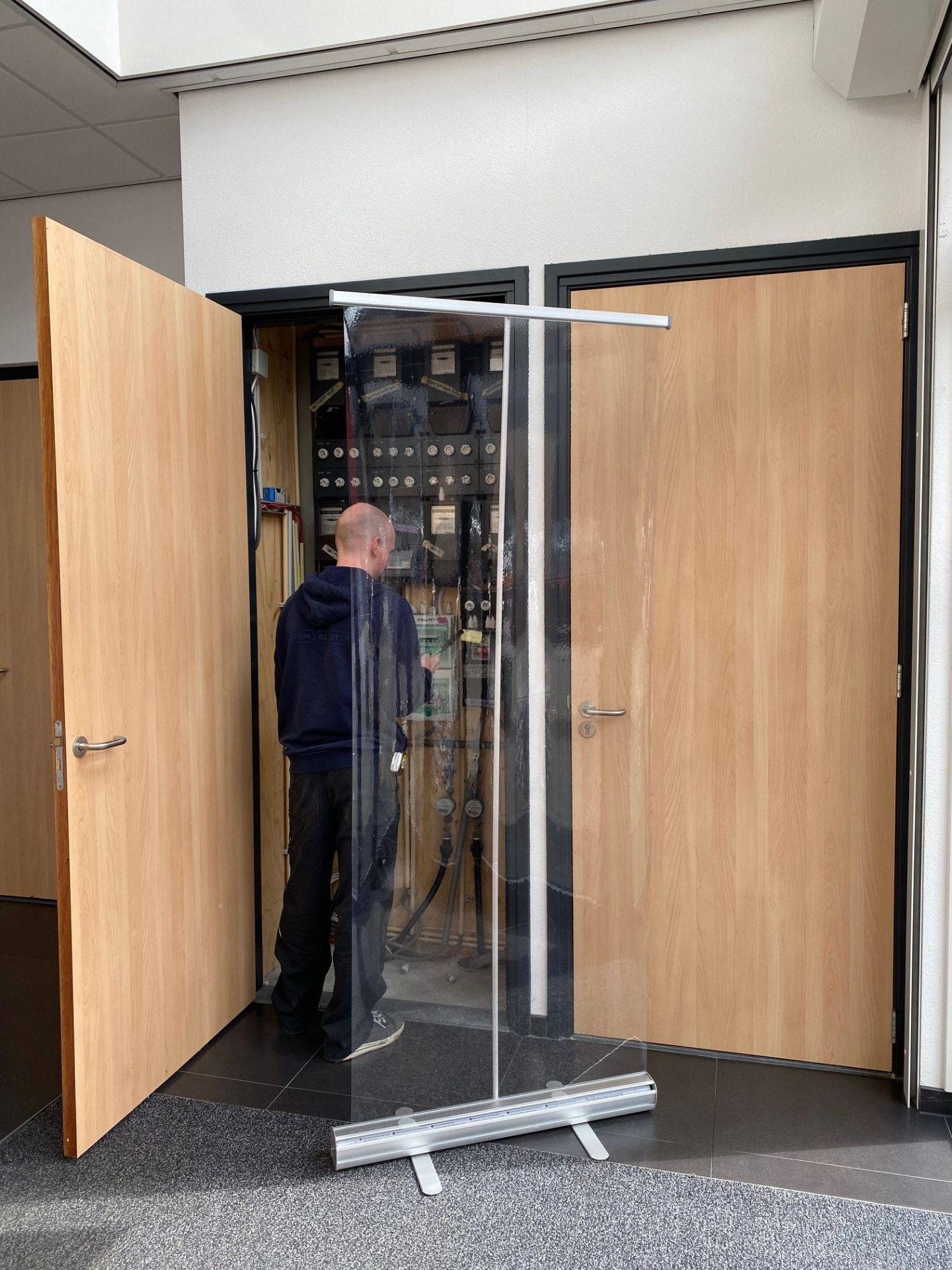 Mobiele preventiescherm Mobiele preventiescherm