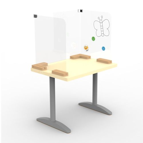 Officecity Kantoormeubelen B.V. | NBD Nederlandse Bouwdocumentatie Scherm schooltafel Glas