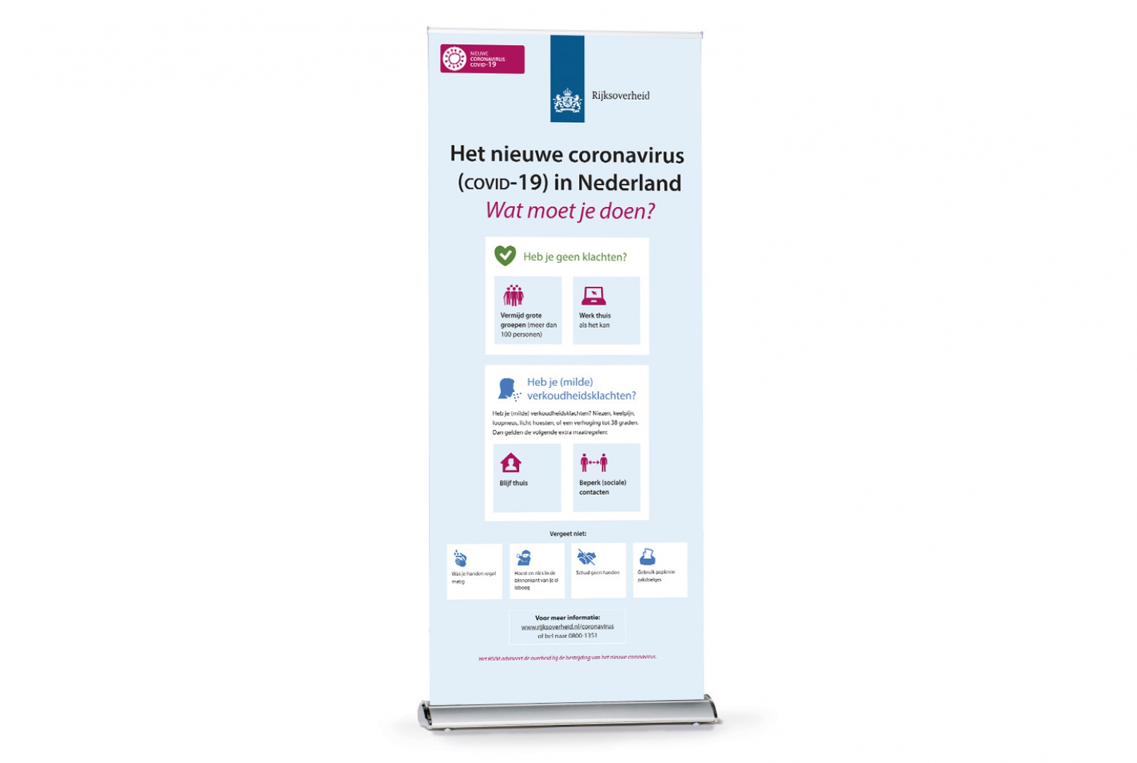 Preventie roll-up banner Preventie roll-up banner