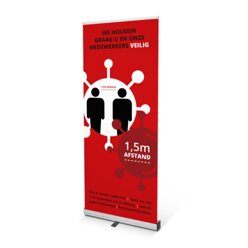 COVID-19 Roll-upbanners - Rood