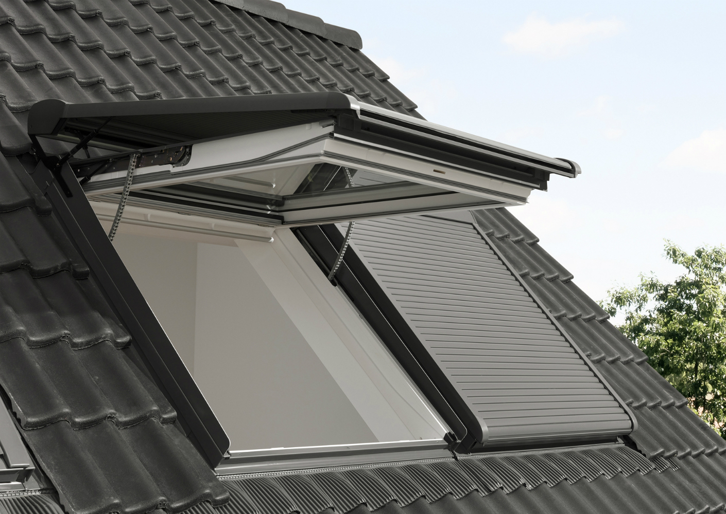 VELUX INTEGRA uitzettuimelvenster VELUX INTEGRA uitzettuimelvenster