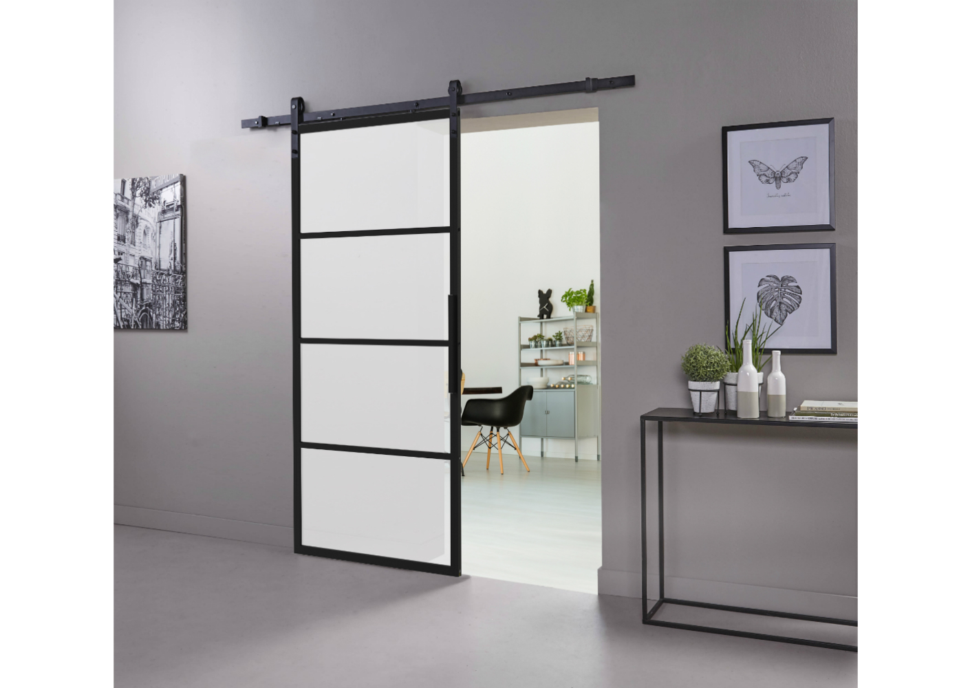 Een stijlvolle DIY-schuifdeur Cubo met minimalistische uitstraling Een stijlvolle DIY-schuifdeur Cubo met minimalistische uitstraling