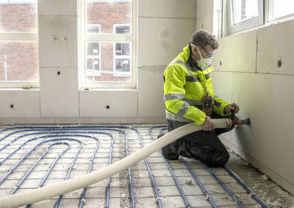 Ruim baan voor volledige vulling spouwmuur met Supafil Cavity XL