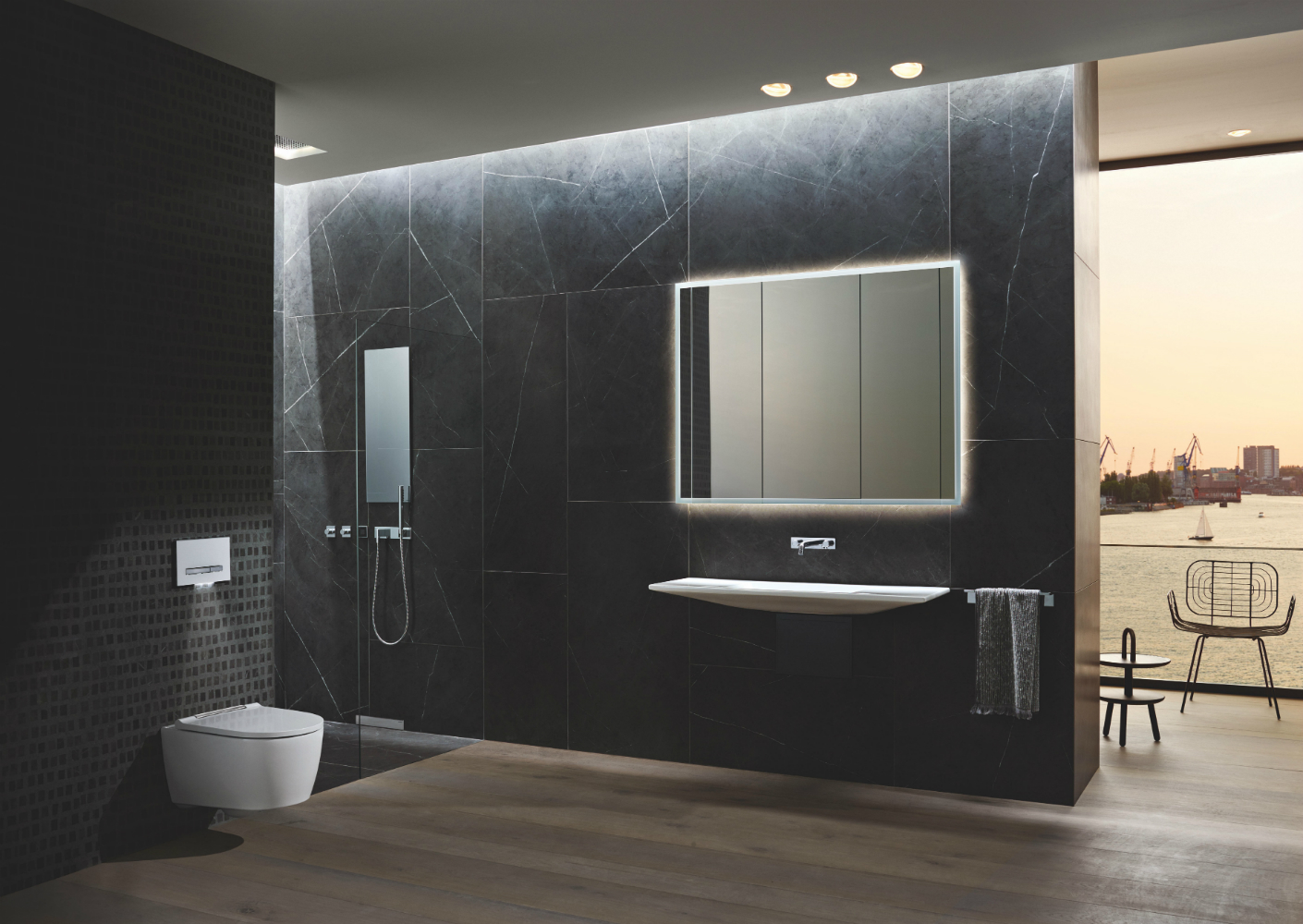 De Geberit ONE wc is naadloos aan de wand gemonteerd en onderscheidt zich door de compacte afmetingen en eenvoudige montage De Geberit ONE wc is naadloos aan de wand gemonteerd en onderscheidt zich door de compacte afmetingen en eenvoudige montage