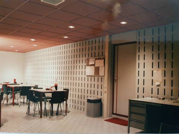 Kantine met Soundblox, oude foto