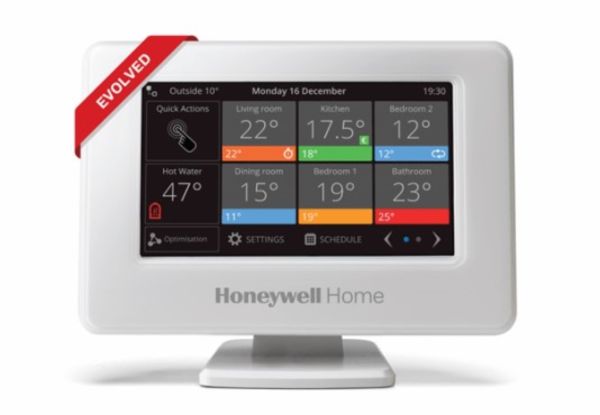 Het Honeywell Home evohome-systeem voor slimme zoneregeling van Resideo is nu nog slimmer
