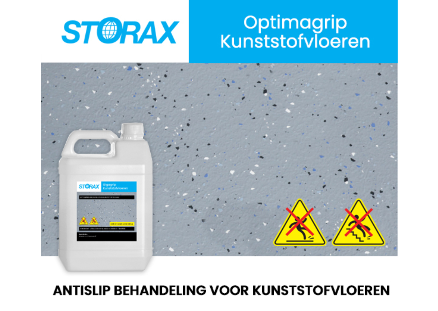 Antislip behandeling voor kunststofvloeren Antislip behandeling voor kunststofvloeren