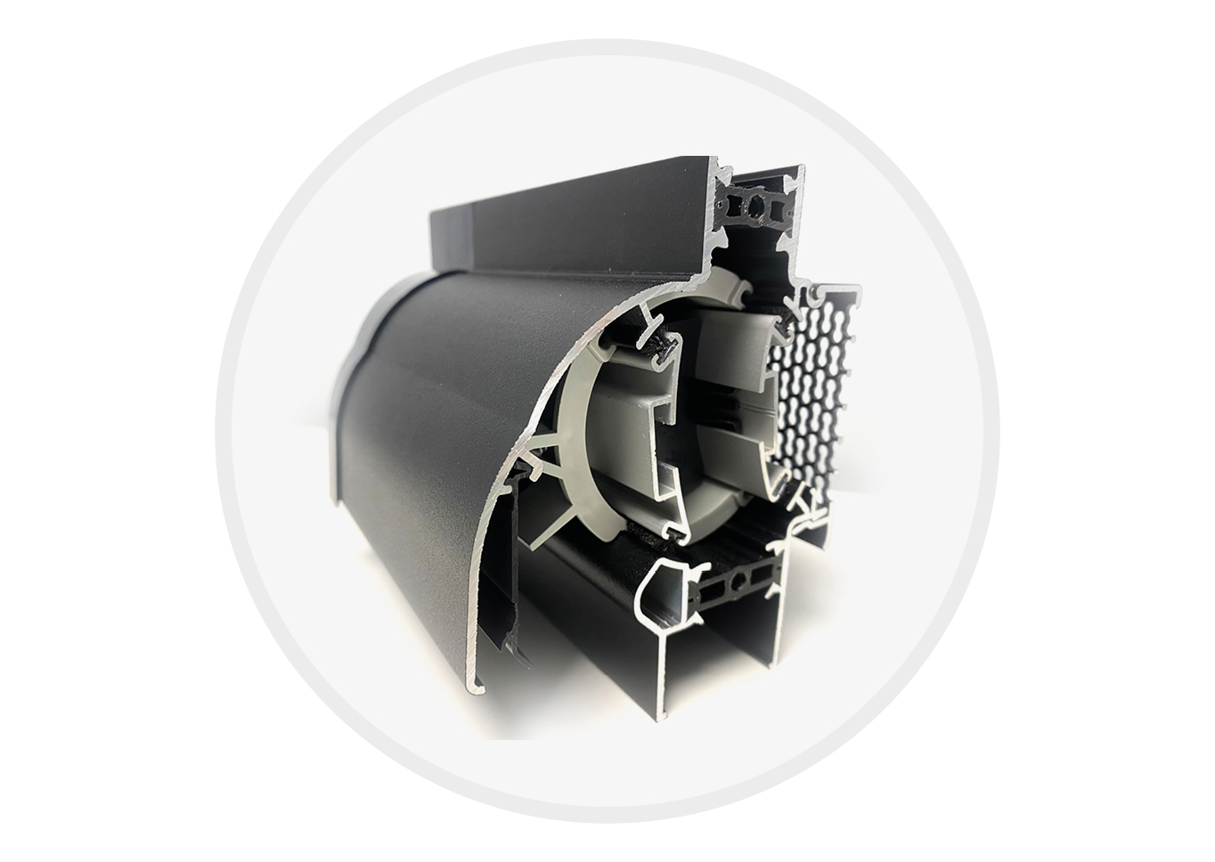 Belned ventilatieroosters Profiel rooster met halfronde opening