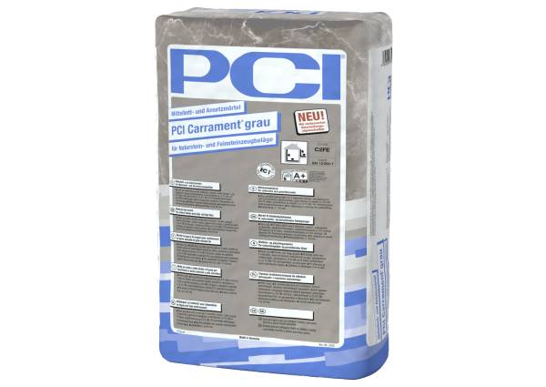 PCI Carrament® grijs in het nieuwe verpakkingsdesign – opvallender en aantrekkelijker voor gebruikers en de vakhandel 