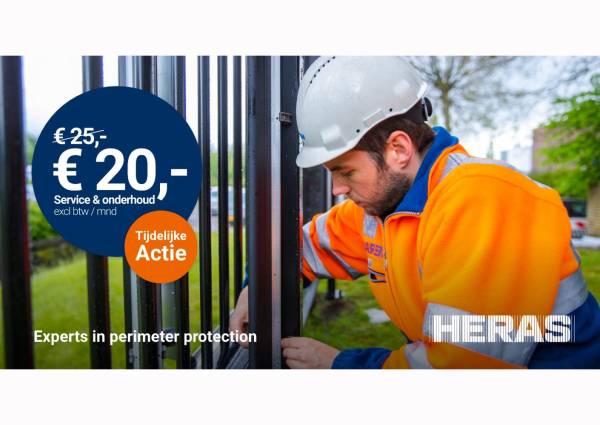 Heras - Nu 20% korting op Service & Onderhoud