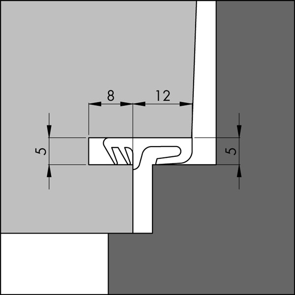 Kaderdichtingen voor ramen en deuren Type 4050AC