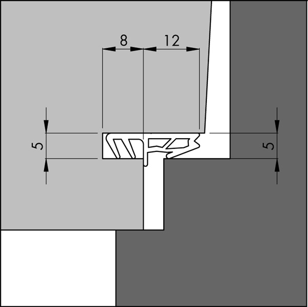Kaderdichtingen voor ramen en deuren Type 5150AC