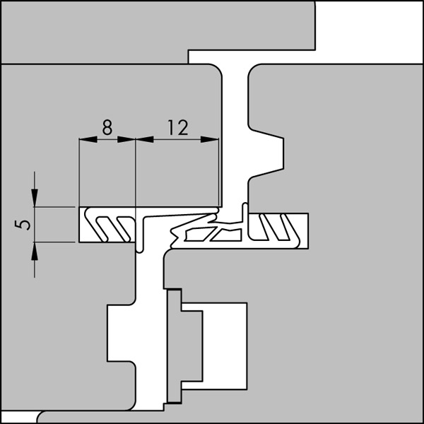 Kaderdichtingen voor ramen en deuren Type 5239AC