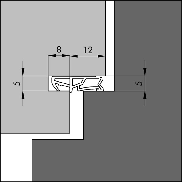 Kaderdichtingen voor ramen en deuren Type 6000ACF