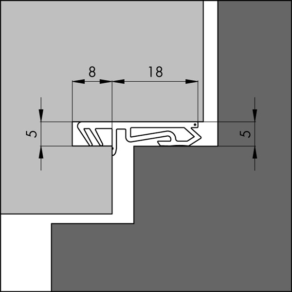 Kaderdichtingen voor ramen en deuren Type SCF1801