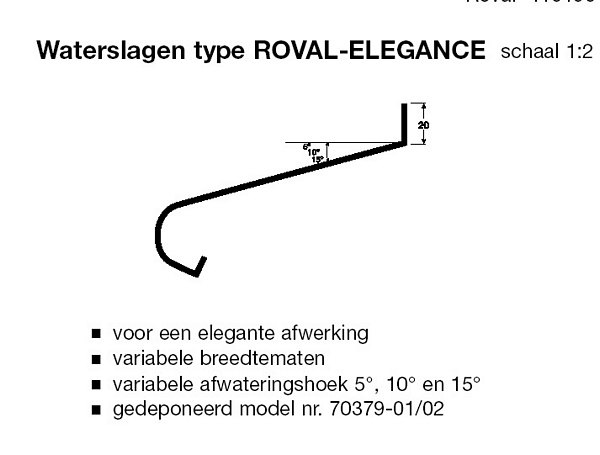 Roval-Elegance® - Roval aluminium waterslagen