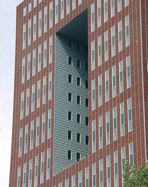 RHEINZINK, zinken gevel, Kantoorgebouw, Den Haag (felsgevelbekleding)