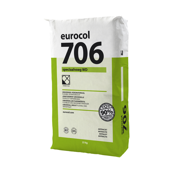 Eurocol 706 Speciaalvoeg WD 23kg zak antraciet