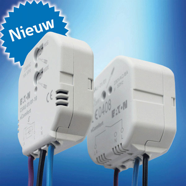 Draadloos schakelen nog eenvoudiger met plattere xComfort schakelactoren Draadloos schakelen nog eenvoudiger met plattere xComfort schakelactoren
