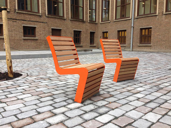 FalcoLinea straatmeubilair stoelen 2 Amstel Campus Amsterdam